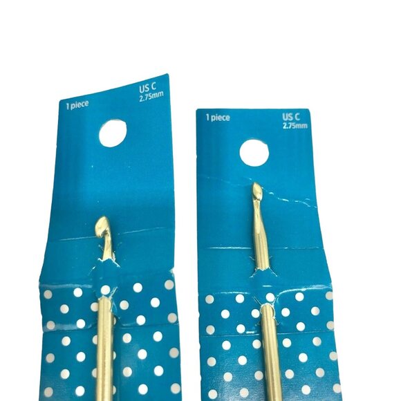 Stitch Studio Crochet Hooks Bundle 2 ea of 3 Sizes 6 7 C Aluminum or Steel NEW - Picture 6 of 8